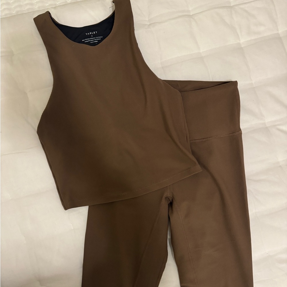 Brown Ribbed Varley Set